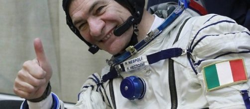 L'astronauta Paolo Nespoli nel 2010