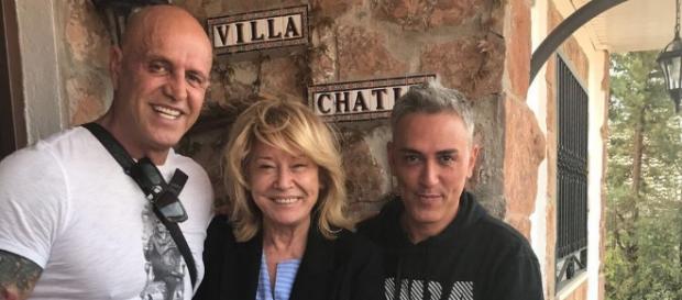 Kiko Matamoros, Mila Ximénez y Kiko Hernández en Villa Chatín Kiko Matamoros, Mila Ximénez y Kiko Hernández en Villa Chatín