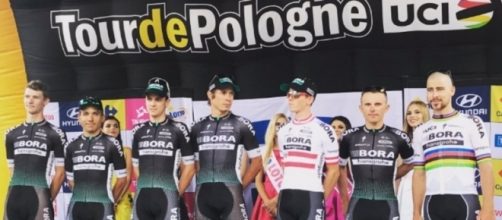 Peter Sagan e la Bora alla presentazione delle squadre del Giro di Polonia