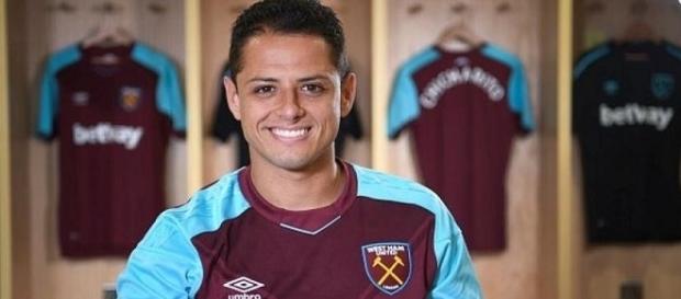 Javier "Chicharito" Hernández delantero del West Ham Javier "Chicharito" Hernández delantero del West Ham