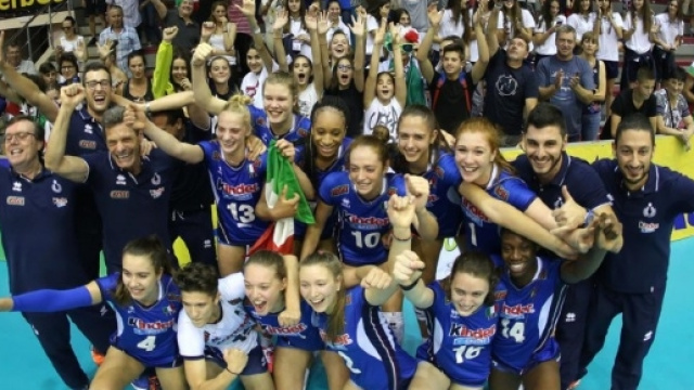 Immagine della vittoria delle ragazze, presa da oasport.it