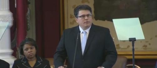 Texas Secretary of State Rolando Pablos. / [Image screenshot via YouTube/Texas Sec State]