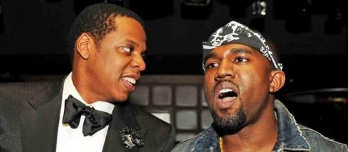 Former business partners Jay-Z and Kanye West are feuding. Photo via @Hollywood, YouTube.