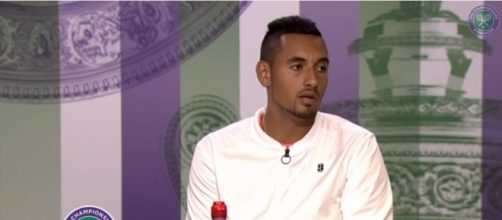 Nick Kyrgios during his post-game interview after a first-round exit at Wimbledon 2017. Photo - YouTube Screenshot/@Wimbledon