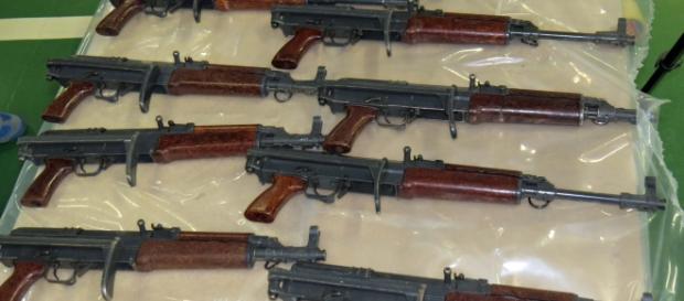 Automatic riffles seized by the NCA is a previous raid Automatic riffles seized by the NCA is a previous raid