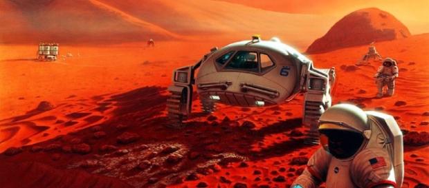 Humans on Mars: The Kilopower plants would provide energy for lunar bases and Mars habitats (NASA) Humans on Mars: The Kilopower plants would provide energy for lunar bases and Mars habitats (NASA)