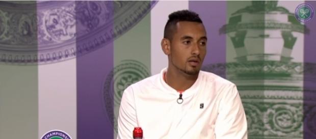 Nick Kyrgios during his post-game interview after a first-round exit at Wimbledon 2017. Photo - YouTube Screenshot/@Wimbledon Nick Kyrgios during his post-game interview after a first-round exit at Wimbledon 2017. Photo - YouTube Screenshot/@Wimbledon