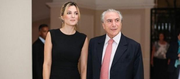Primeira dama Marcela Temer e o marido presidente Michel Temer. ( Foto: Reprodução) Primeira dama Marcela Temer e o marido presidente Michel Temer. ( Foto: Reprodução)
