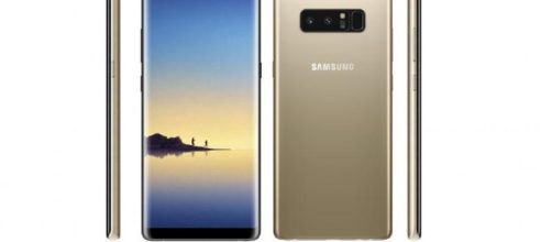 Leaked images showing the front, rear, and sides of the upcoming Galaxy Note 8. Image credit: Evan Blass / Twitter