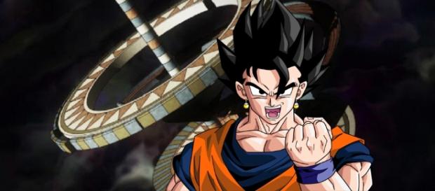 Gokhan el guerrero resultado de la fusión de Goku y Gohan Gokhan el guerrero resultado de la fusión de Goku y Gohan