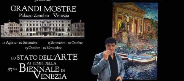 Locandina dell'evento alla Biennale di Venezia Locandina dell'evento alla Biennale di Venezia