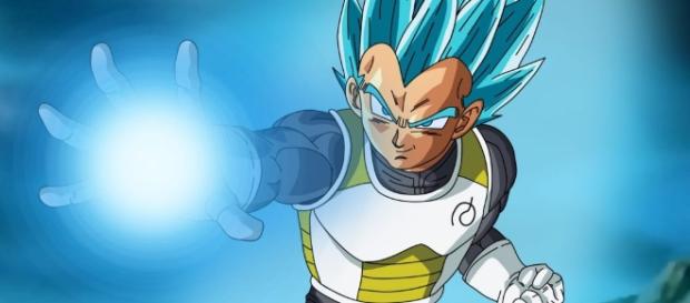 Vegeta, en mitad de una pelea. Vegeta, en mitad de una pelea.