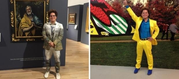 7 looks de Romero Britto que são mais chamativos que seus quadros (Foto: Reprodução/Instagram) 7 looks de Romero Britto que são mais chamativos que seus quadros (Foto: Reprodução/Instagram)