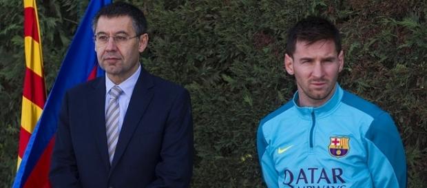 Bartomeu y Messi juntos en una fotografía Bartomeu y Messi juntos en una fotografía