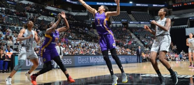 Candace Parker, second from right, goes for the rebound. Picture courtesy of ESPN.com Candace Parker, second from right, goes for the rebound. Picture courtesy of ESPN.com