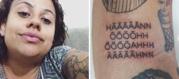 Jovem tatuou o ''gemidão do Whatsapp'' no braço (Foto: Reprodução/Facebook) Jovem tatuou o ''gemidão do Whatsapp'' no braço (Foto: Reprodução/Facebook)