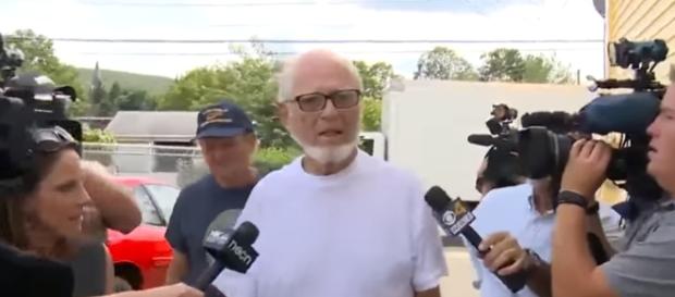 Paul Shanley in a still from an ambush interview when he came to his new home after being released from jail - YouTube/WCVB Channel 5 Boston Paul Shanley in a still from an ambush interview when he came to his new home after being released from jail - YouTube/WCVB Channel 5 Boston