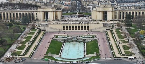 plaza de Trocadero, lugar emblemático de París plaza de Trocadero, lugar emblemático de París
