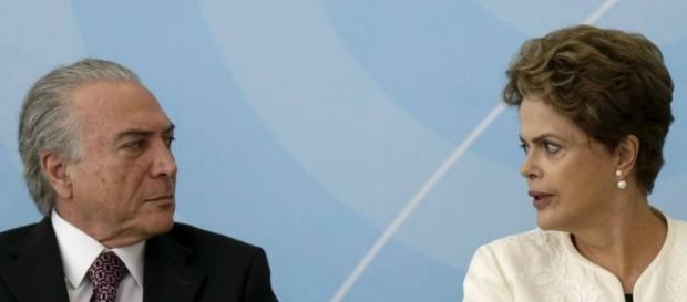 Presidente Michel Temer e Dilma Rousseff (Foto: Reprodução) Presidente Michel Temer e Dilma Rousseff (Foto: Reprodução)