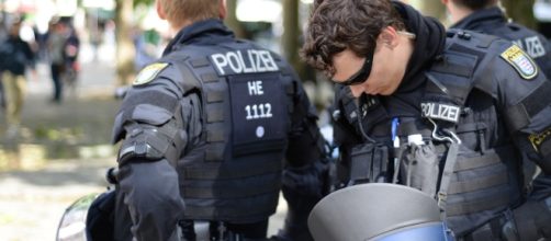 Hamburg police prepared for the G20 summit/ Photo via Flickr/garreydolley