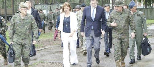 Rajoy y la Ministra de defensa visitan los destacamentos españoles en el Báltico.