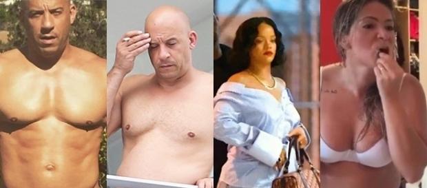 Famosos que ficaram irreconhecíveis (Foto: Reprodução/ Montagem) Famosos que ficaram irreconhecíveis (Foto: Reprodução/ Montagem)