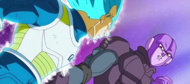 Imagen de Vegeta dios azul vs Hit Imagen de Vegeta dios azul vs Hit