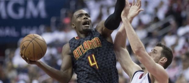 Paul Millsap of the Atlanta Hawks against the Washington Wizards during the Eastern Conference Quarterfinals by author Keith Allison via Flickr Paul Millsap of the Atlanta Hawks against the Washington Wizards during the Eastern Conference Quarterfinals by author Keith Allison via Flickr