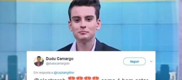 Possíveis tweets de Dudu Camargo para Robert circulam pela internet Possíveis tweets de Dudu Camargo para Robert circulam pela internet