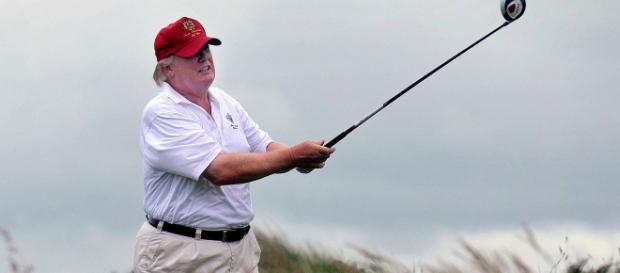 Trump has played golf 35 times since he became president. Photo via Golf.com, YouTube. Trump has played golf 35 times since he became president. Photo via Golf.com, YouTube.