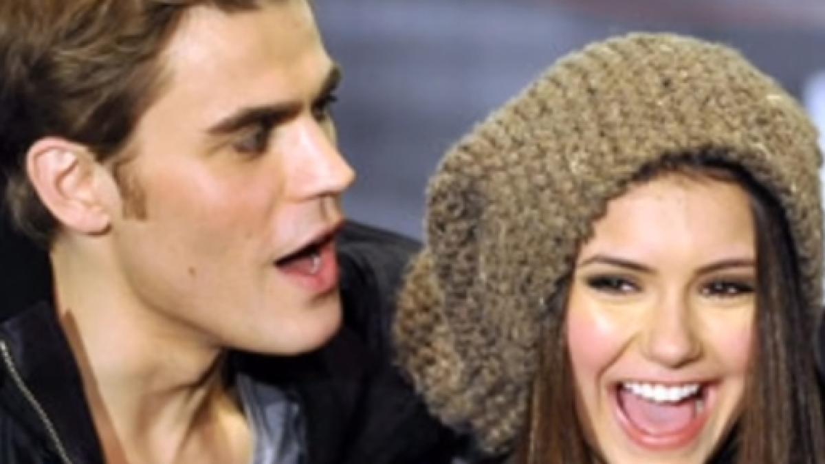 Nina dobrev and paul wesley