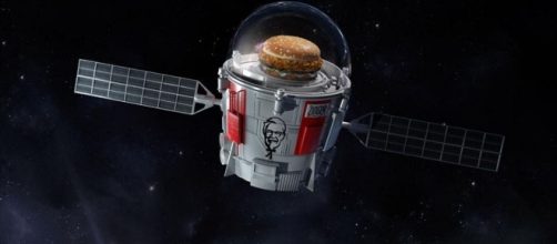 KFC launching a chicken sandwich into space | KFC/Twitter