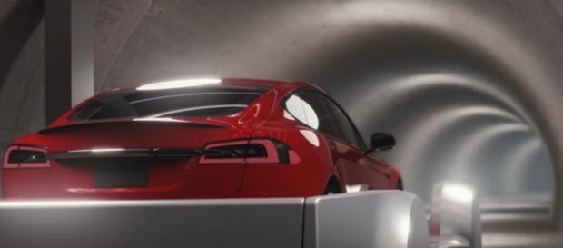 Elon Musk says the first tunnel is completed will run along the SpaceX compound. Source: Boring Company/YouTube Screenshot Elon Musk says the first tunnel is completed will run along the SpaceX compound. Source: Boring Company/YouTube Screenshot