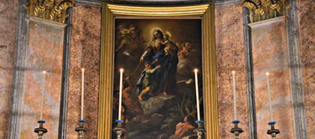 Madonna del Rifugio o del Soccorso di Luca Giordano Madonna del Rifugio o del Soccorso di Luca Giordano