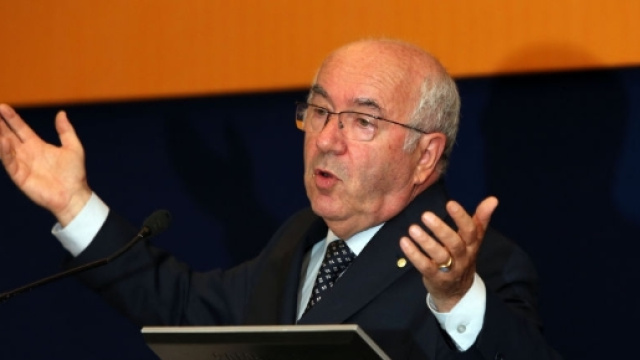 Il presidente della Federcalcio italiana, Carlo Tavecchio