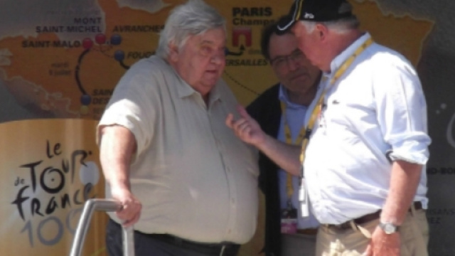 Louis Nicollin au Tour de France 2013 - CC BY