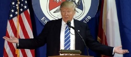 US President Donald Trump in Poland. Photo via Donald Trump Speeches, YouTube.