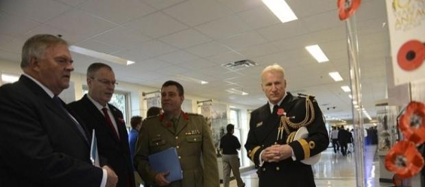 Officials of Australia and New Zealand for the ANZUS corridor at the Pentagon (wikimediacommons) Officials of Australia and New Zealand for the ANZUS corridor at the Pentagon (wikimediacommons)