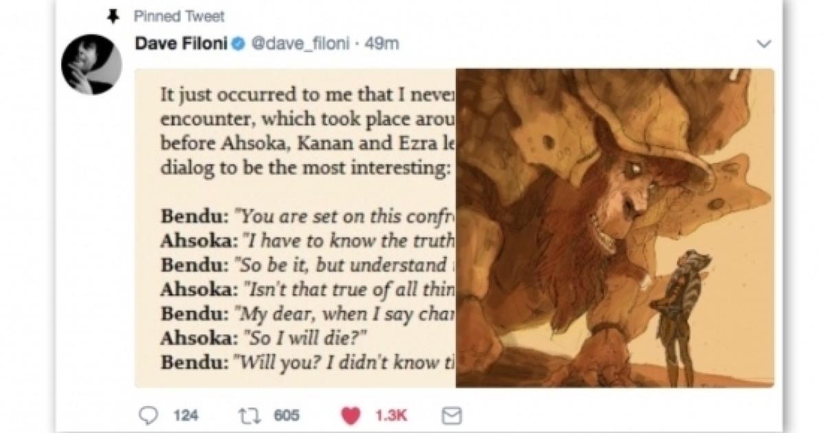 Fans Go Wild Over New Moment Revealed By Executive Producer Dave Filoni