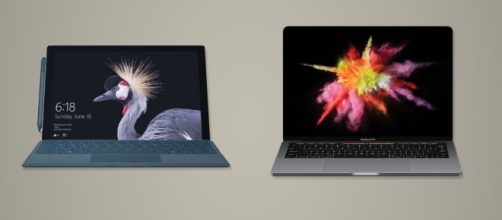 Microsoft Surface Pro (2017) vs. 13-inch Apple MacBook Pro - newatlas.com