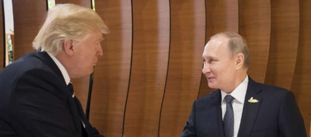President Trump and Putin meet for the first time ahead of the closely followed G20 meeting in Hamburg (Midland Daily News/ourmidland.com) President Trump and Putin meet for the first time ahead of the closely followed G20 meeting in Hamburg (Midland Daily News/ourmidland.com)