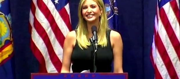 Ivanka Trumps often wears short sleeve dresses to White House events. Photo via President Donald Trump News, YouTube. Ivanka Trumps often wears short sleeve dresses to White House events. Photo via President Donald Trump News, YouTube.
