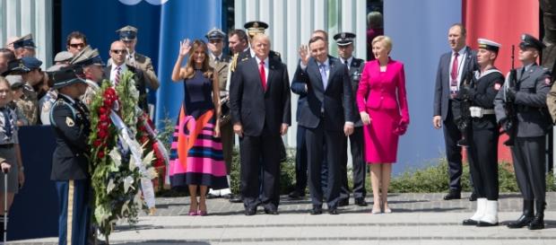 The U.S. and Polish presidents and their wives in Warsaw. Photo via White House Flickr. The U.S. and Polish presidents and their wives in Warsaw. Photo via White House Flickr.