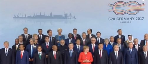 A Group photo of the world leaders during the G20 summit in Hamburg, Germany/ Photo via YouTube/PRESIDENT DONALD TRUMP NEWS & LIVE SPEECH 2017