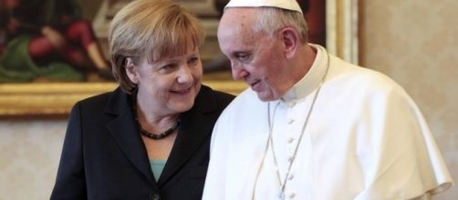 Angela Merkel con Papa Francesco - corriere.it