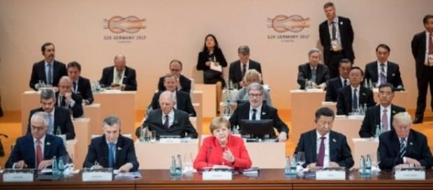 G20 meeting chaired by Angela Merkel. Photo via Bundesregierung, G20. G20 meeting chaired by Angela Merkel. Photo via Bundesregierung, G20.