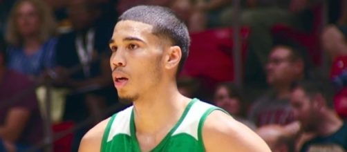 Jayson Tatum and the Celtics defeated Lonzo Ball and the Lakers in Saturday's NBA Summer League action. [Image via NBA/YouTube]