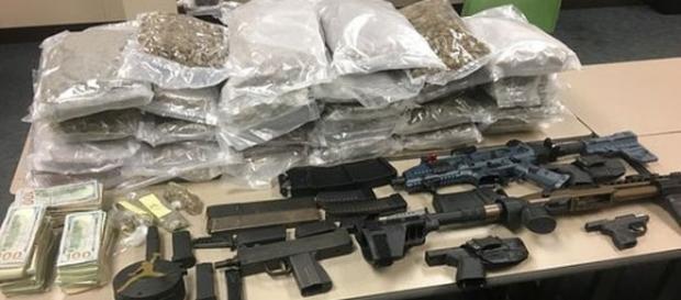 Photos marijuana, cash and handguns seized in traffic stop courtesy Metro Nashville Police Department Photos marijuana, cash and handguns seized in traffic stop courtesy Metro Nashville Police Department