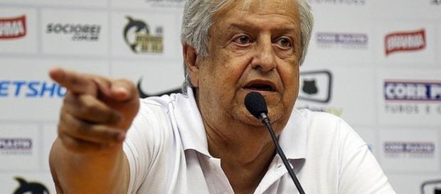 Presidente do Santos fica feliz Presidente do Santos fica feliz