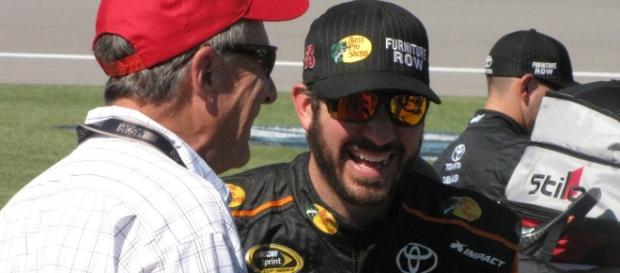 Truex talking to a race fan before the race (Credit: Steven Oxley) Truex talking to a race fan before the race (Credit: Steven Oxley)